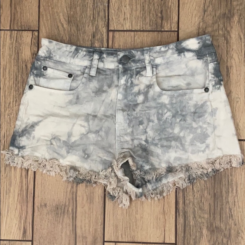 Fringe Denim Shorts